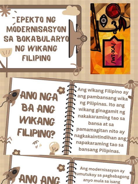(DOC) Epekto ng modernisasyon ng wikang filipino sa .